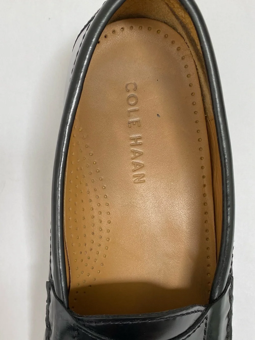 Cole Hawn Men’s Black Leather Penny Loafers 7D